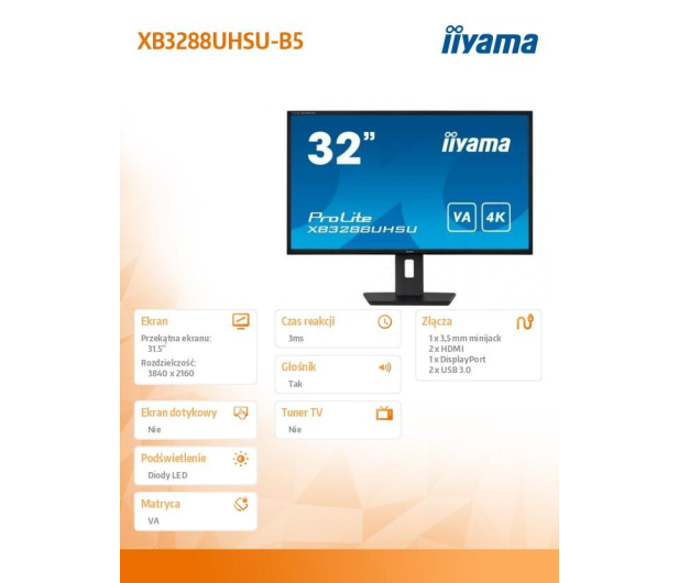 iiyama Prolite XB3288UHSU-B5 - 1142218 - zdjęcie 11